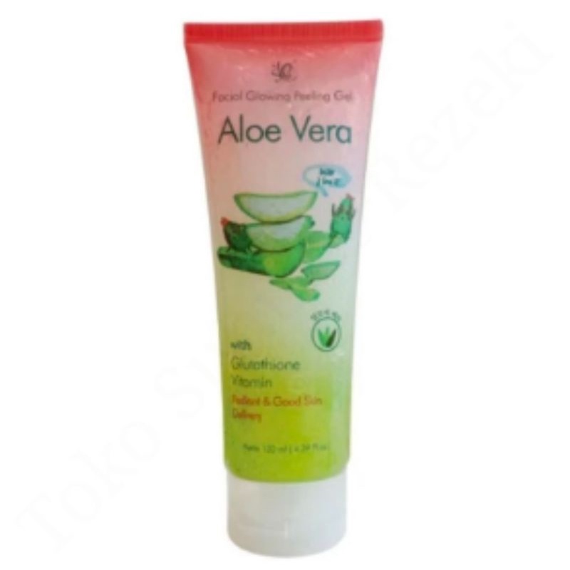 Sabun Cuci Muka Lidah Buaya Facial Glowing Peeling Gel Wash Aloe Vera Pembersih Pencerah Memutihkan 