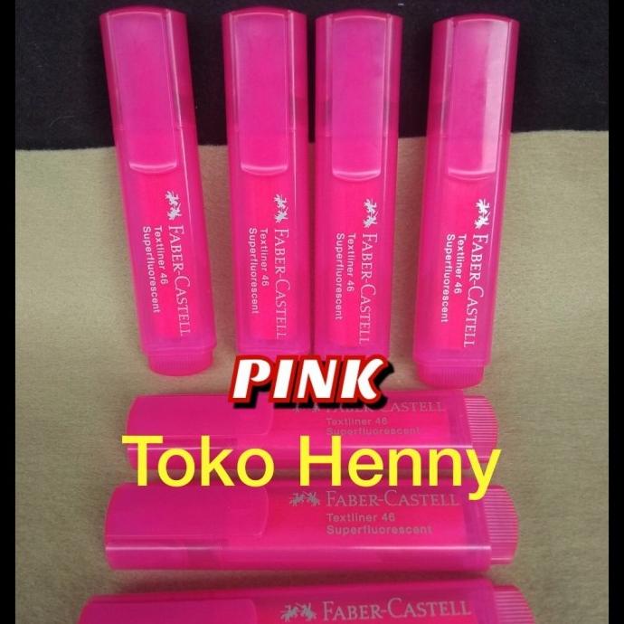 

TEXTLINER FABER CASTELL / HIGHLIGHTER / STABILO ..... PINK