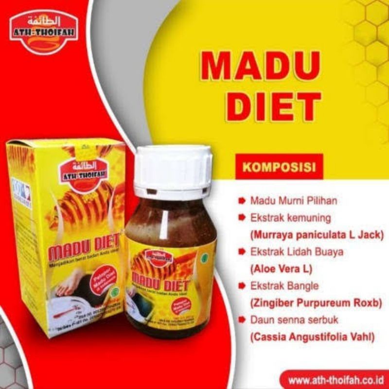 

MADU DIET ATH THOIFAH 350G Herbal menurunkan berat badan Aman & Halal