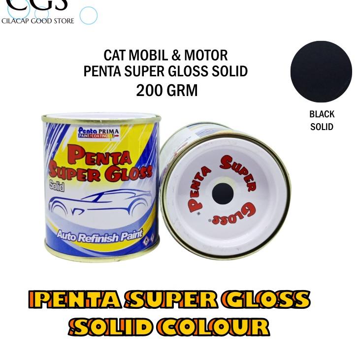 [KODE JA7RM] Cat Penta HITAM 200 gram - penta hitam - cat mobil hitam - cat penta super gloss hitam 