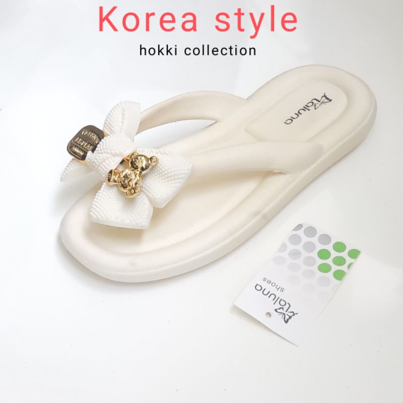 sandal wanita jelly jepit pita karet impor premium
