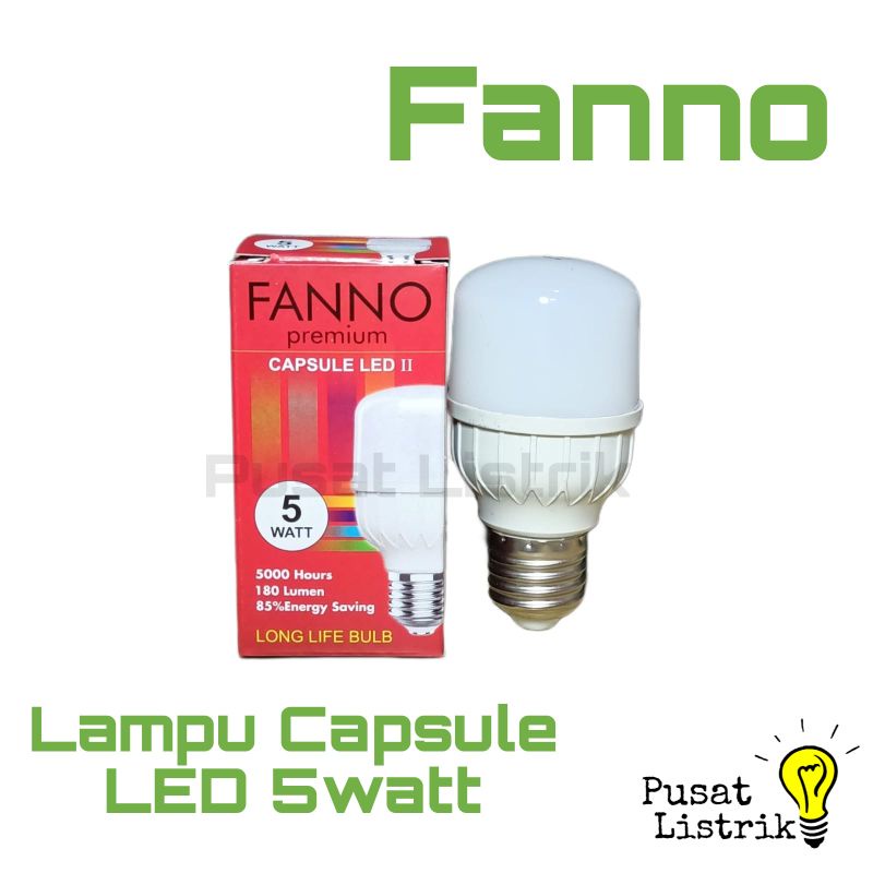 Lampu Capsule LED 5watt Fanno Lampu Bohlam LED 5w Putih