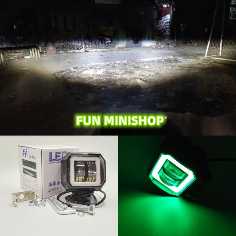 Lampu tembak sorot LED CWL 2 mata lensa 4D 20WATT LAMPU MOTOR