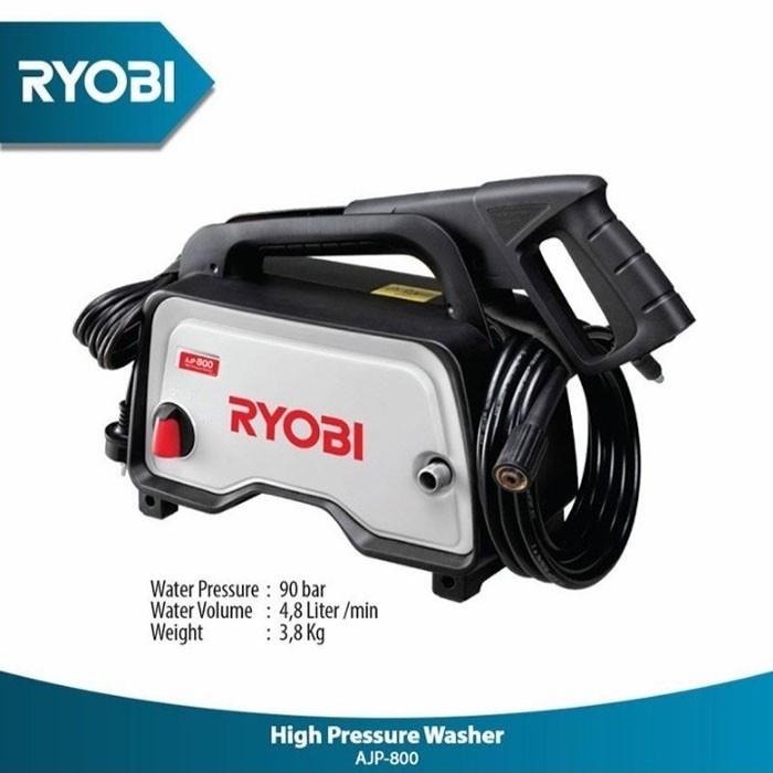 Ryobi High Pressure Washer 60-90bar Jet Cleaner AJP-800