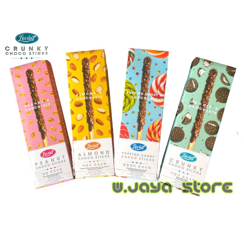 Lovint Biskuit Stik Coklat Dengan Varian Topping 54g