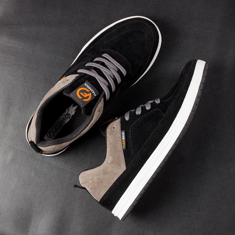 JASON BLACK |ManNeedMe x FLAZHBACK| Sepatu Sneakers Pria Casual Shoes ORIGINAL