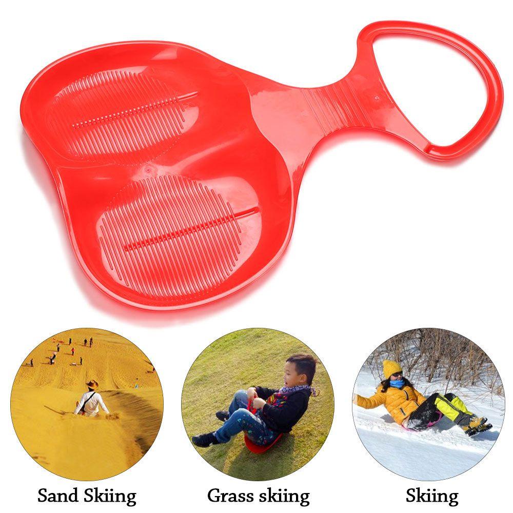 TOP Sleigh Plastik Snow Sledge Anak Dengan Papan SKI Gagang Besar