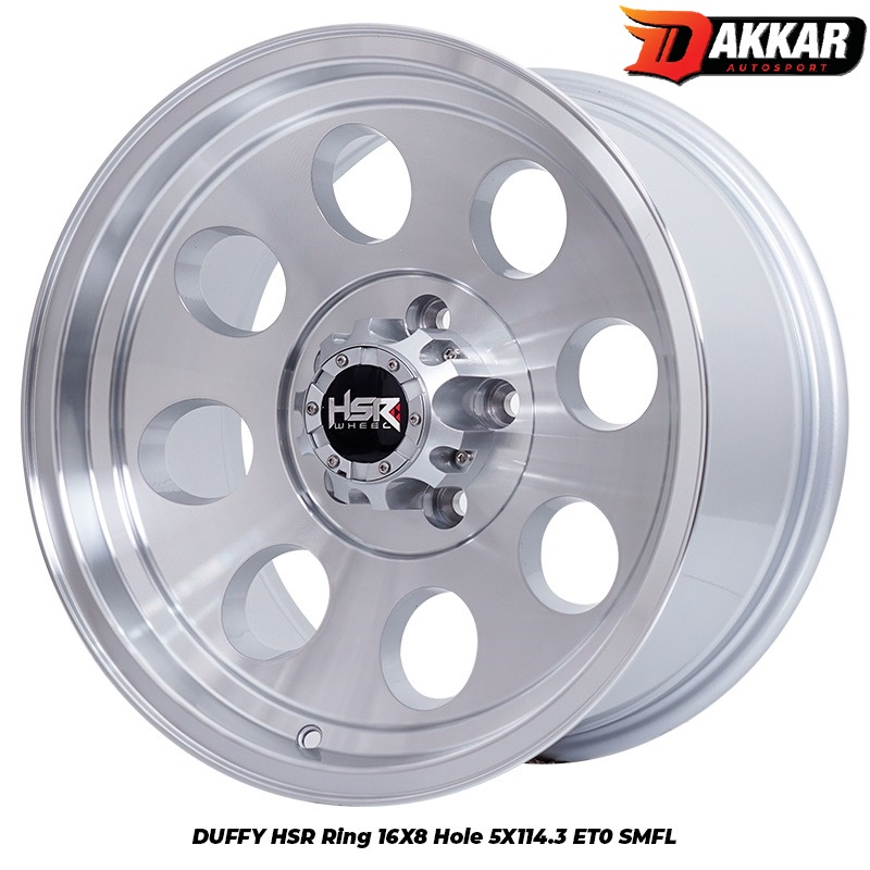 Pelek Mobil DUFFY HSR Ring 16 lebar 8 pcd 5X114,3 r16 buat innova terios rush dll