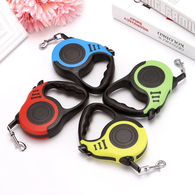 Tali Anjing kucing Pawsitive Vibes Tali Tuntun Hewan | Retractable Dog Leash Anjing 3 Fleksibel dan Otomatis Murah