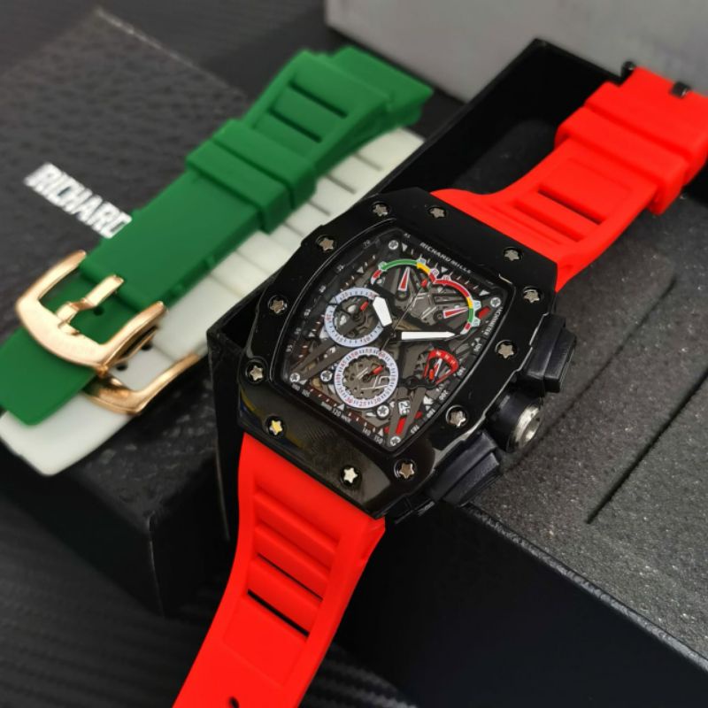 Jam Tangan Pria RM Richard Mile Crono Aktif Free Tali Cadangan - RM Crono Aktif 6277