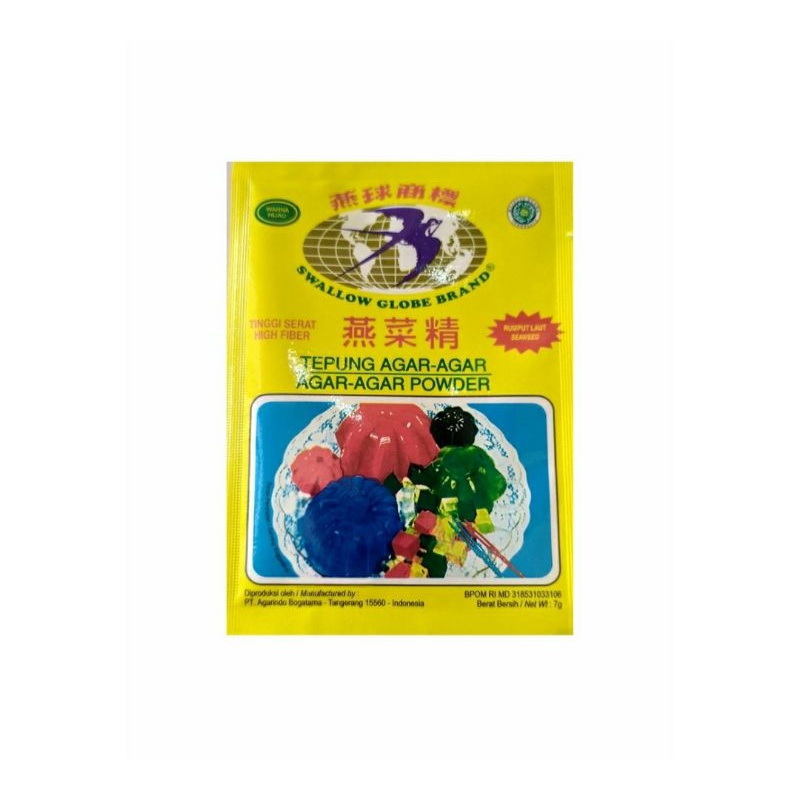 

Swallow Globe Agar Agar Powder Hijau 7G