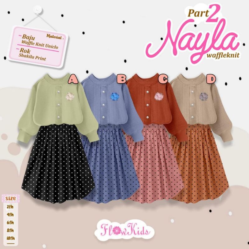 NAYLA WAFFLEKNIT FLOWKIDS