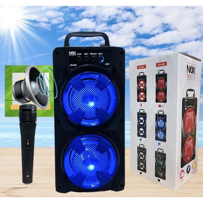 Speaker Bluetooth Karaoke Nixnox Nx-803 Free Microphone Speaker Fullbass #speaker#speakerbluetooth#speakerbluetoothmurah