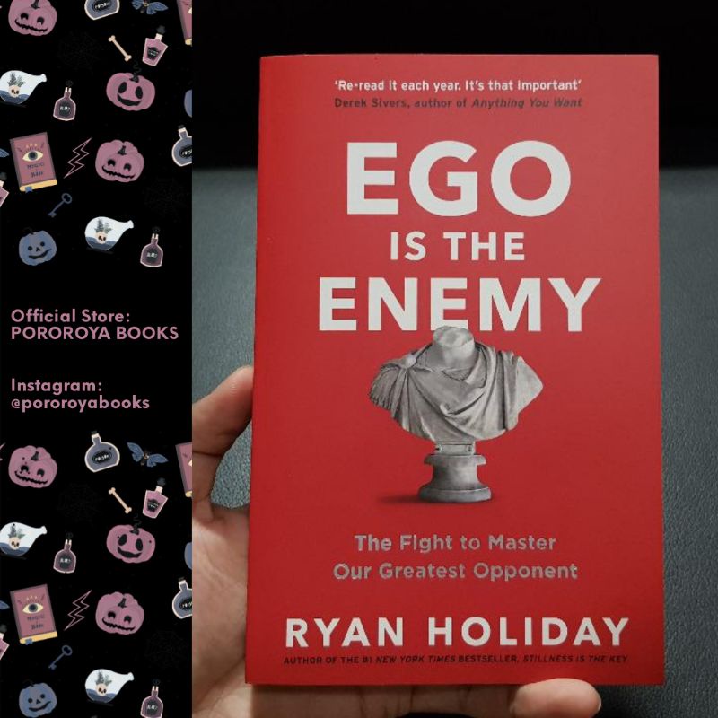 Buku Original EGO IS THE ENEMY Ryan Holiday Bahasa Inggris Paperback