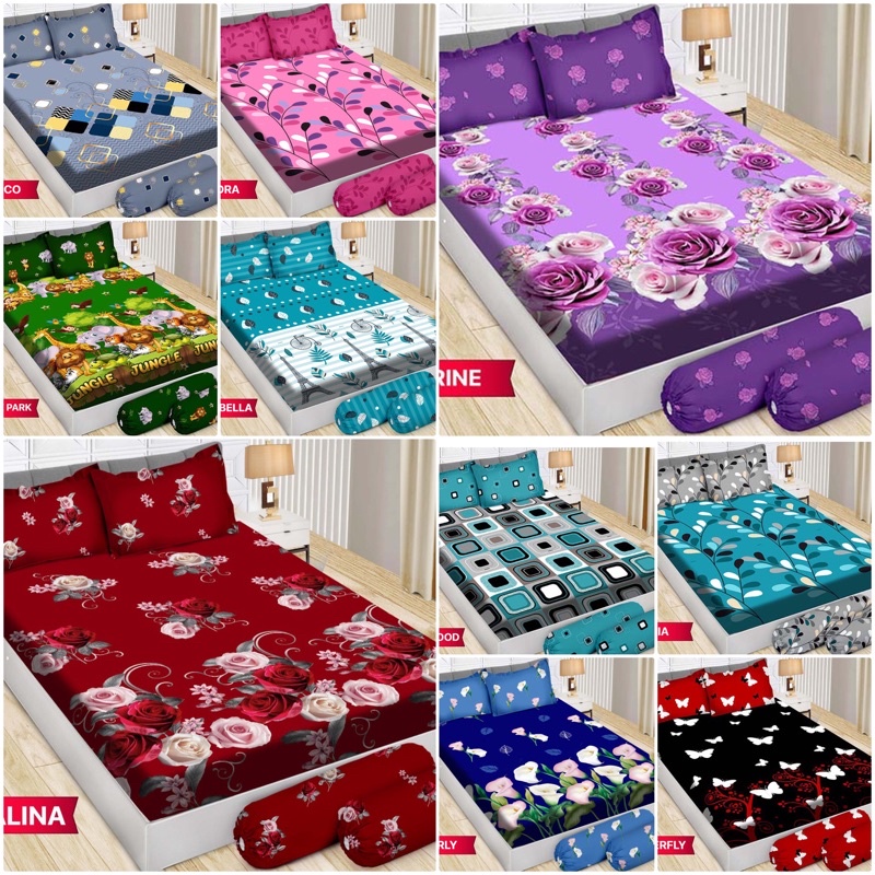 (BISA COD) SPREI BONITA DISPERSE 3D UK 180*200 CM