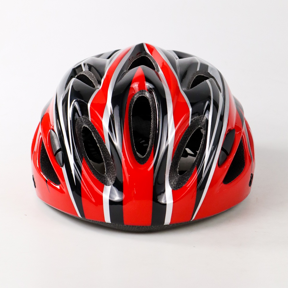 Helm Sepeda Bicycle Road Bike Helmet EPS Foam PVC Shell - WX022 - 7RSE2GRE Red