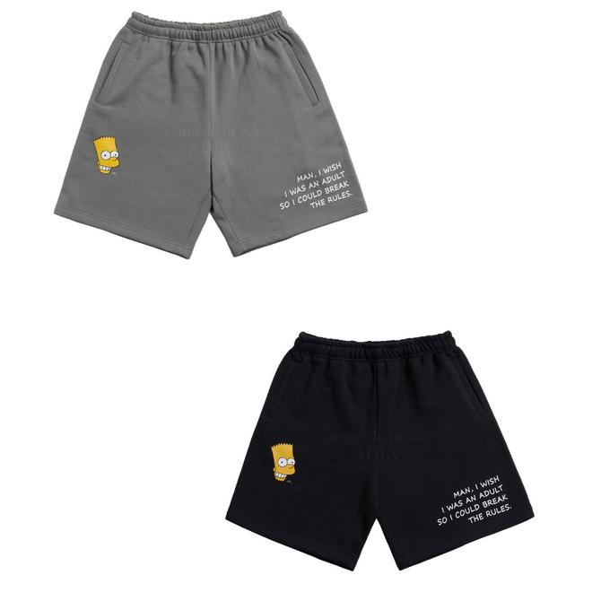 Acme De La Vie ADLV X Simpsons Bart Sweat Short 100% Original TERMURAH DAN TERLARIS