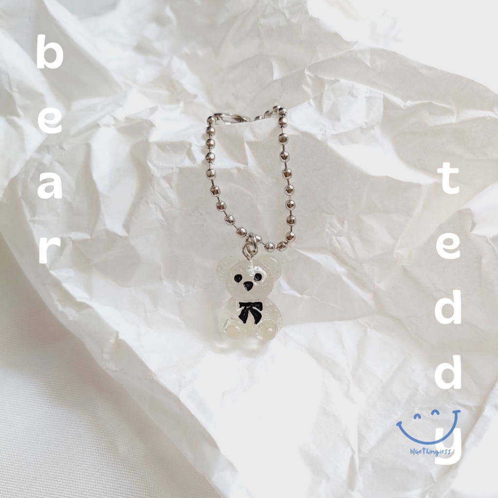 keychain teddy bear | gantungan kunci teddy bear