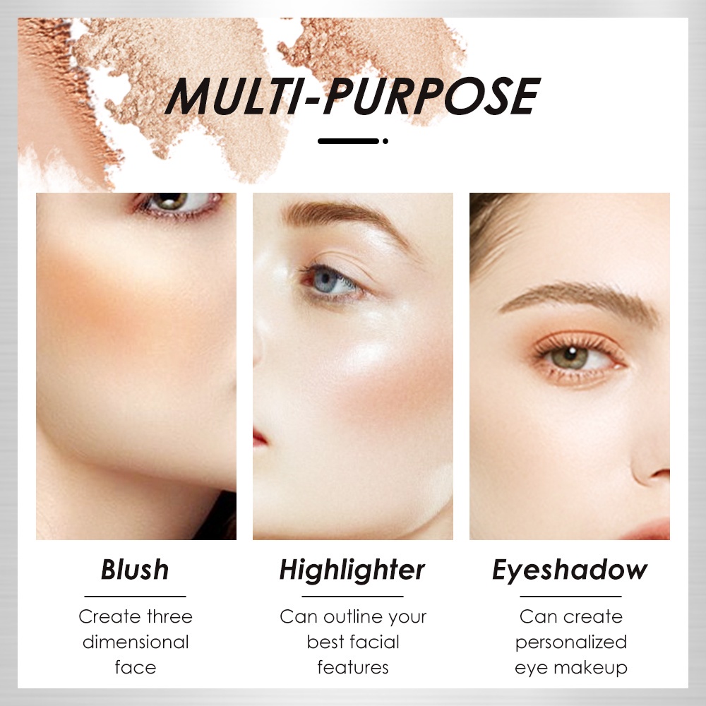 FOCALLURE Highlighter dan Palet Kontur dan Trio Blush FA26