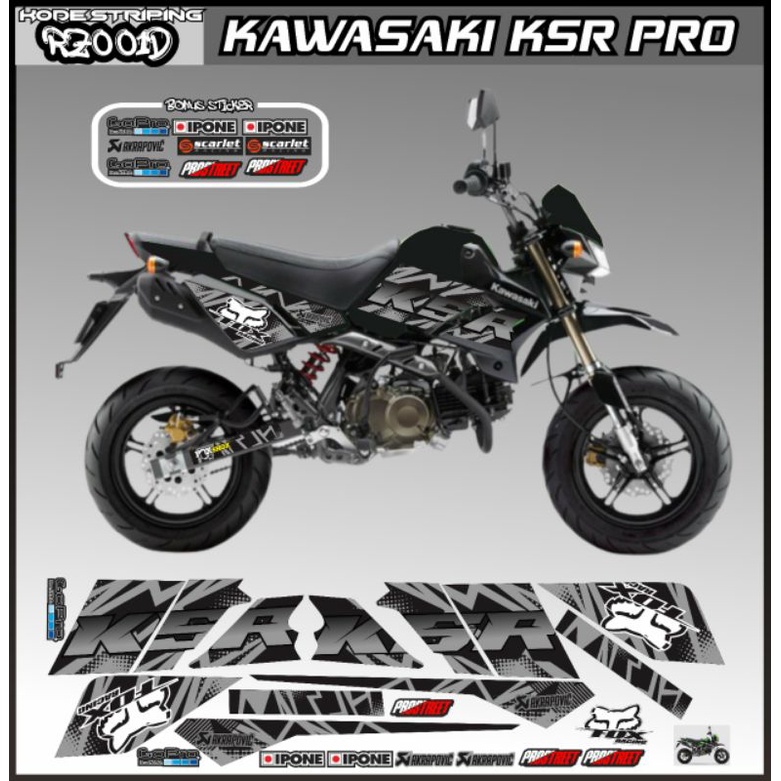 (Bisa COD) Striping stiker decal KSR PRO KAWASKI ksr variasi stickee custom