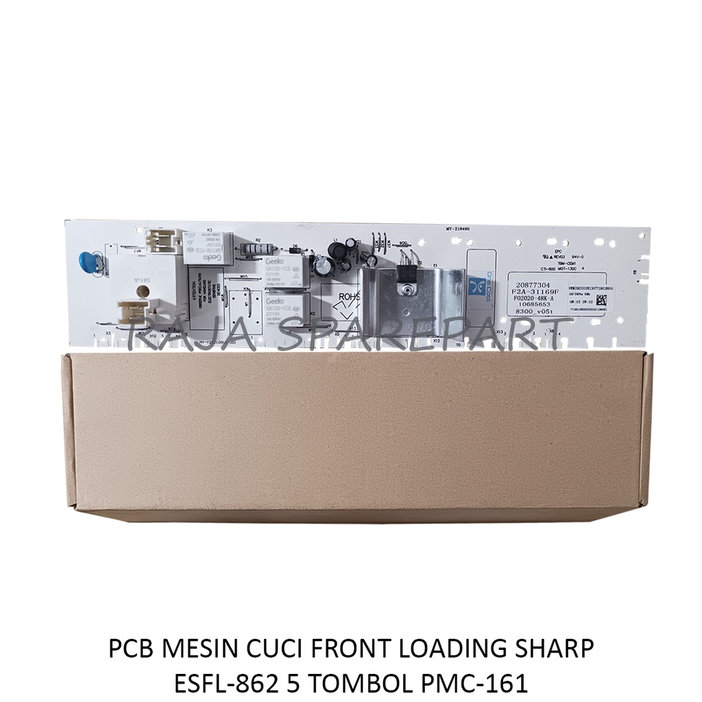 PCB/MODUL MESIN CUCI FRONT LOADING SHARP ESFL-862 5 TOMBOL PMC-161