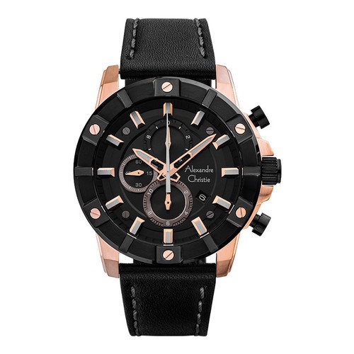 Jam Tangan Pria Alexandre Christie Chronograph AC 6609 MC LBRBA Men B