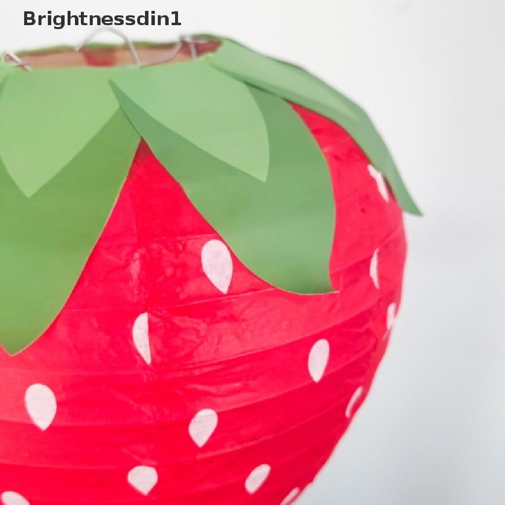 1 In 1 Lampion Kertas Gantung Bentuk Strawberry 3D Untuk Dekorasi Pesta Ulang Tahun