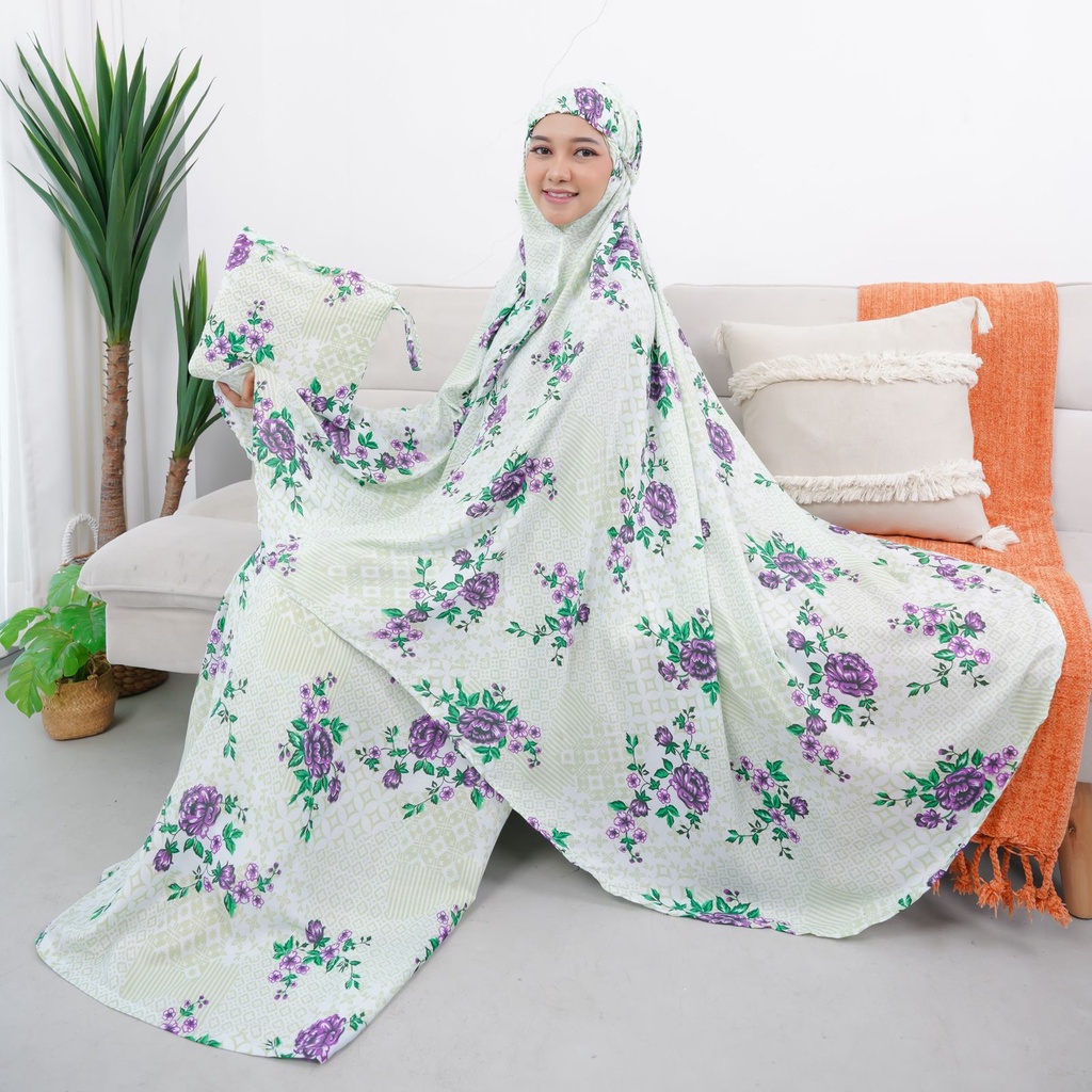 MUKENA BALI RAYON DEWASA MOTIF BUNGA TIEDYE | MUKENA DEWASA KATUN | MUKENA KATUN | MUKENA MOTIF TRAVEL