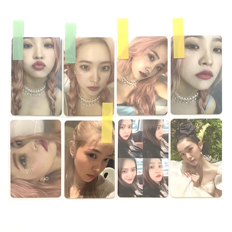 Photocard Yeri Finale all ver, La rouge, PAB & Irene FMR Orgel