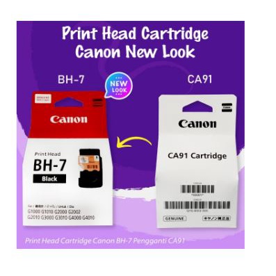 Printhead canon pixma bh-7 black for printer g1000 g2000 g3000 g4000 g1010 g2002 g2010 g3010 g4010 - Print head bh7 hitam