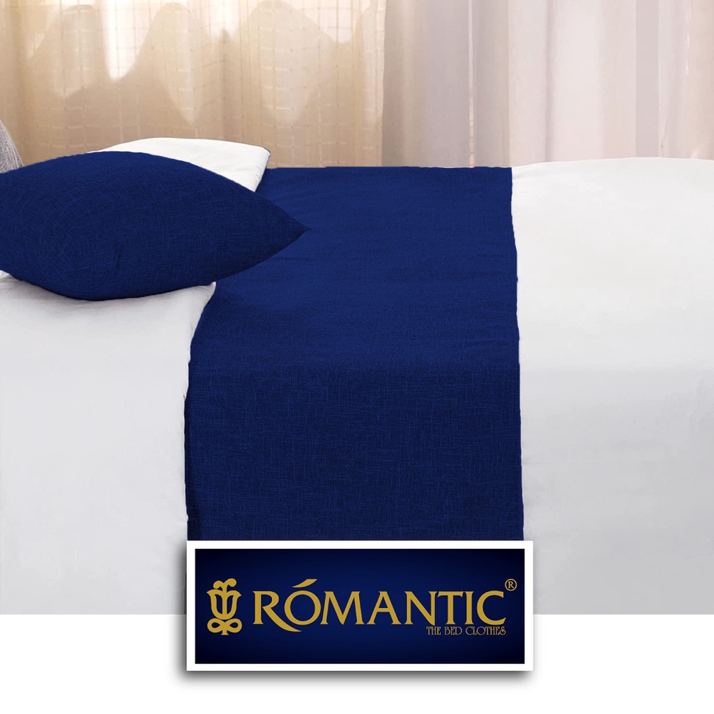 Bed Runner / Selendang kasur Navy by ROMANTIC standard Hotel minimalis