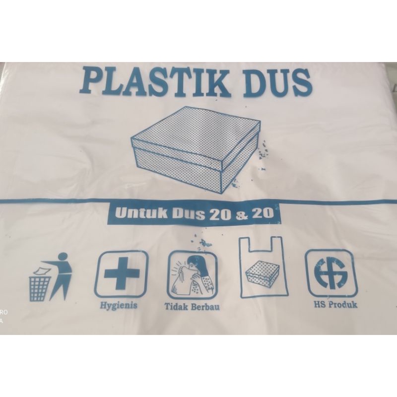 10 Pak 20x20 Kantong plastik kresek untuk dus 20x20 cm putih