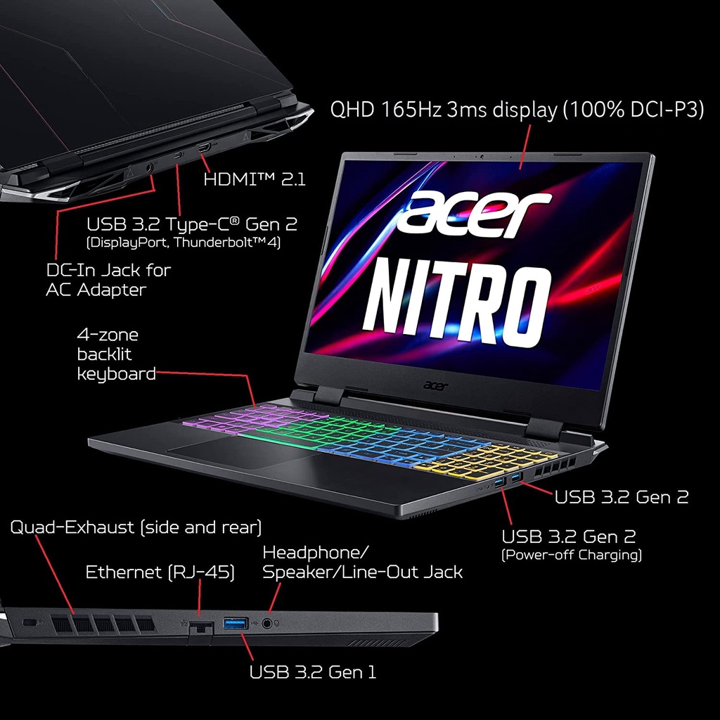 Laptop Acer Nitro i9 12900H RTX 3060 165HZ
