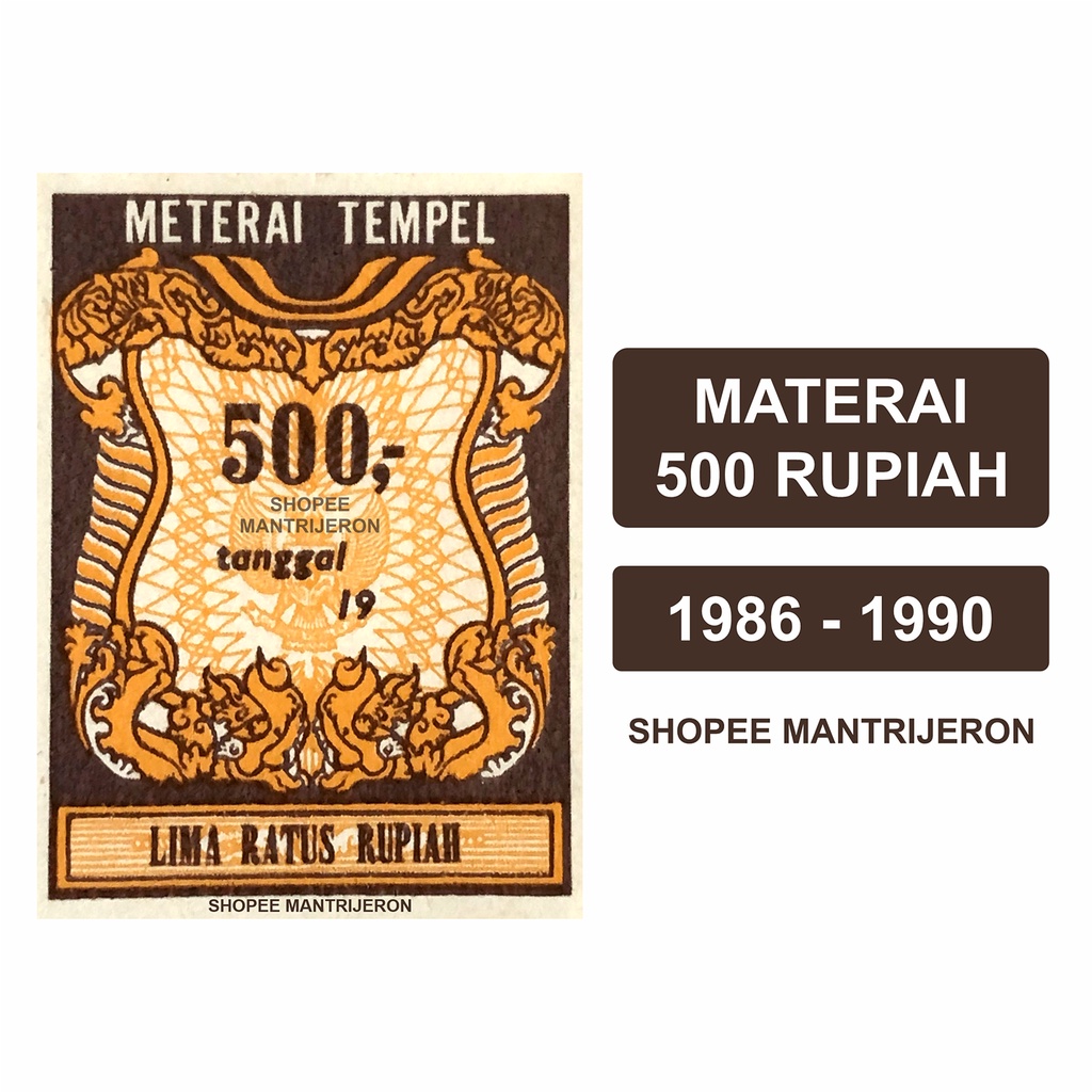 

Materai 500 Tahun 1986-1990 Meterai Tempel Lima Ratus Rupiah Lama Kuno Jadul Asli Original Kantor Pos