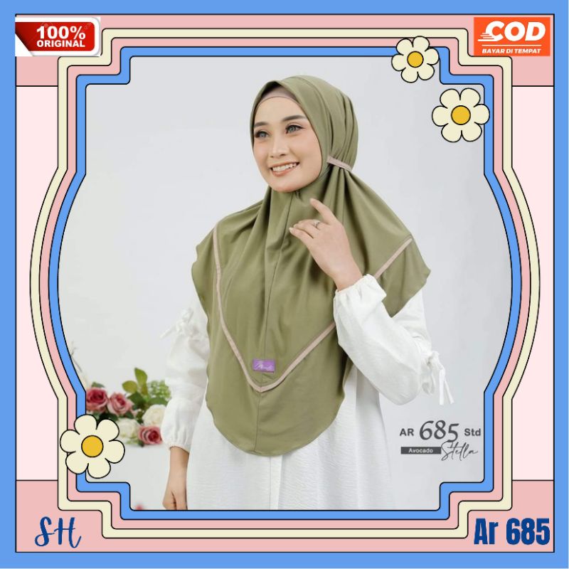Terbaru Telaris hijab sepasang jilbab couple ibu dan anak arrafi AR 685 lebaran kekinian moderen non