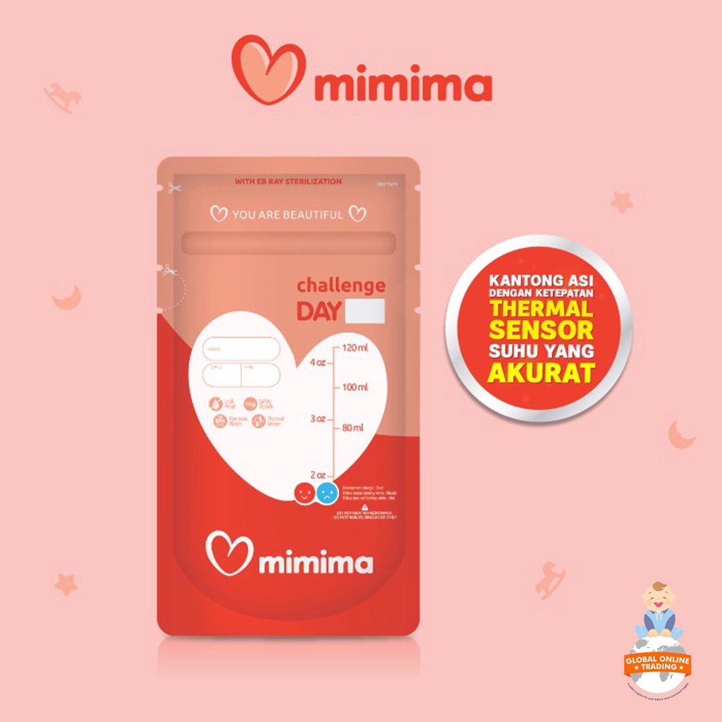 Mimima Kantong ASI dengan 2 Thermal Sensor 120 ml 30 Pcs