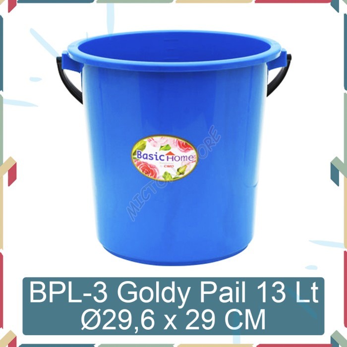 MICTON Lion Star Basic Home BPL-3 Goldy Pail 13 Liter Ember Plastik 5