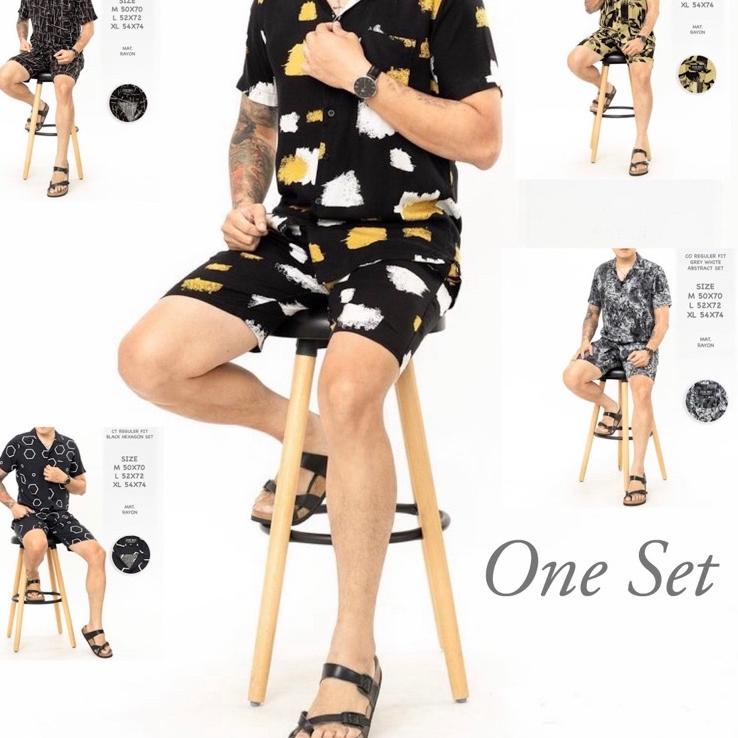 Muraaaahh.. Baju setelan Tie Dye Pria Keren (dapat baju dan celana)