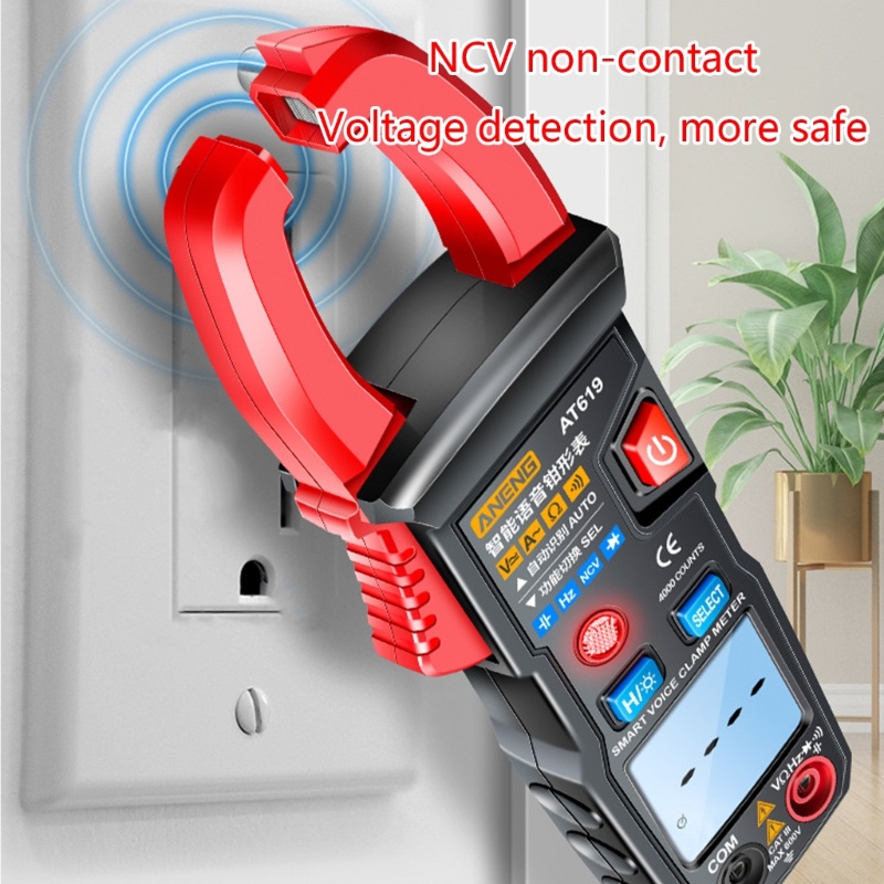 Zzz Clamp Meter Multimeter Tester Tegangan NCV 4000 Hitungan Dengan Fungsi Suara Broadcast Data