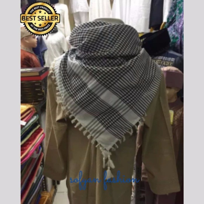 Sorban sorban arafat start TERLARIS(M2V1) Sorban Murah Sorban Palestina Sorban Kashmiri GRATIS ONGKI