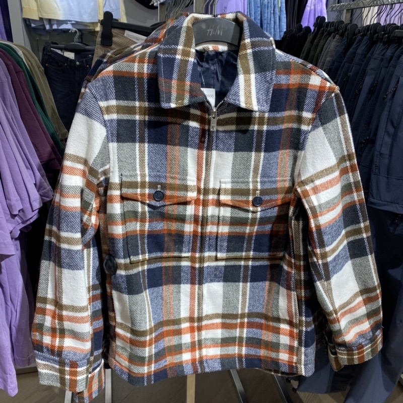 Jaket / Kemeja Zipper bahan tebal H&M Original store