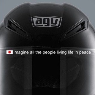 Sticker Imagine all the people living life in peace cutting sticker grosir,