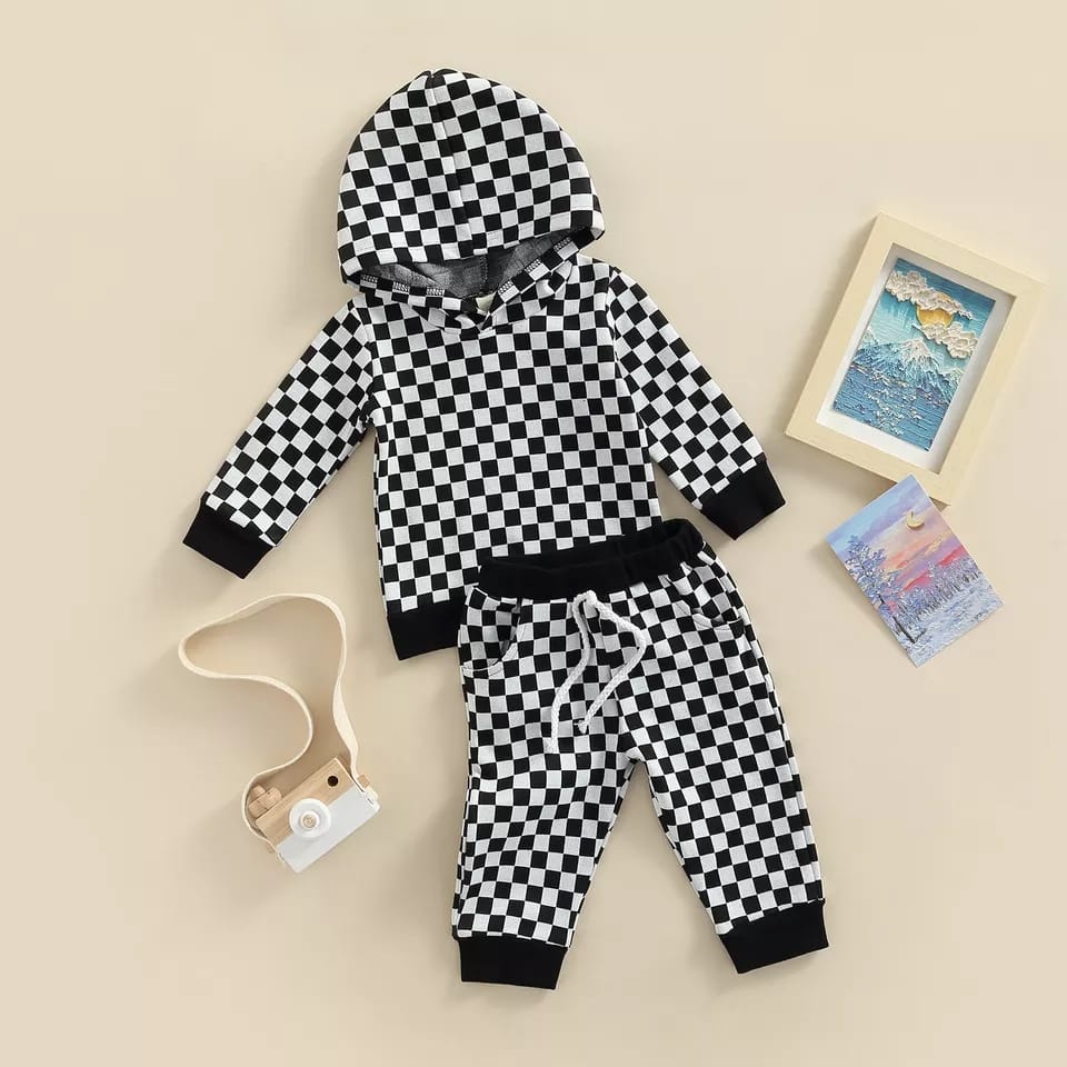 BEAFST - ZTL OOTD Setelan Anak Sweater YANI / SETELAN ANAK VIOTA UNISEX / Setelan Anak Balita Terbaru / Pakaian Tidur Anak Bayi / Oneset Anak-Anak Motif Catur / Trendy / Fashion Anak-Anak Santai Casual / Terlaris / Termurah