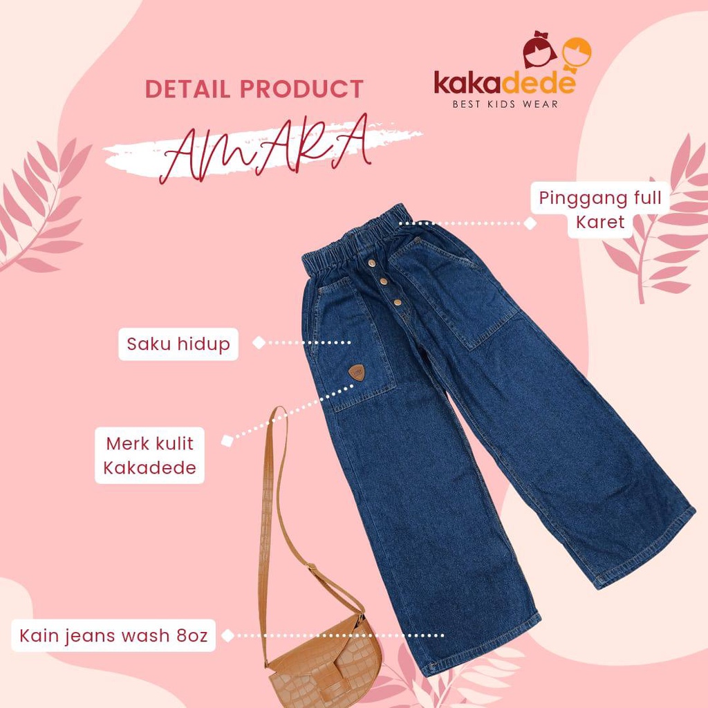 Kulot Jeans anak Amara Jeans by Kakadede