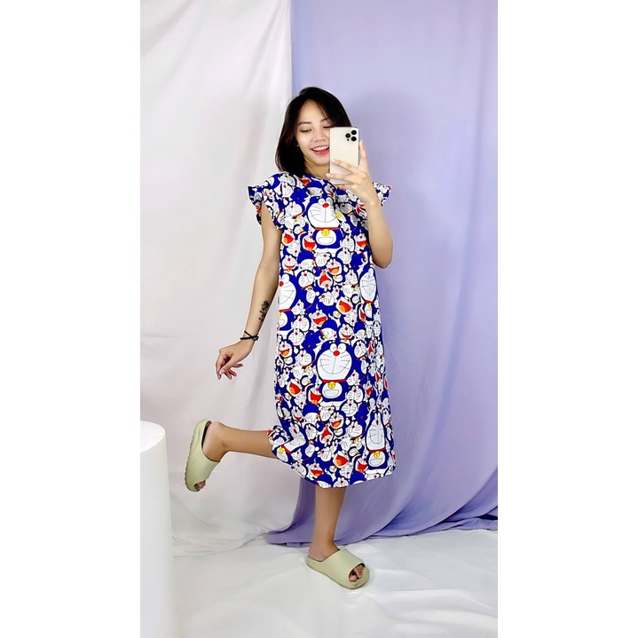 [12.12] RX FASHION LIMITED SALE BAJU TIDUR WANITA DASTER KANCING KARAKTER FIT TO XL