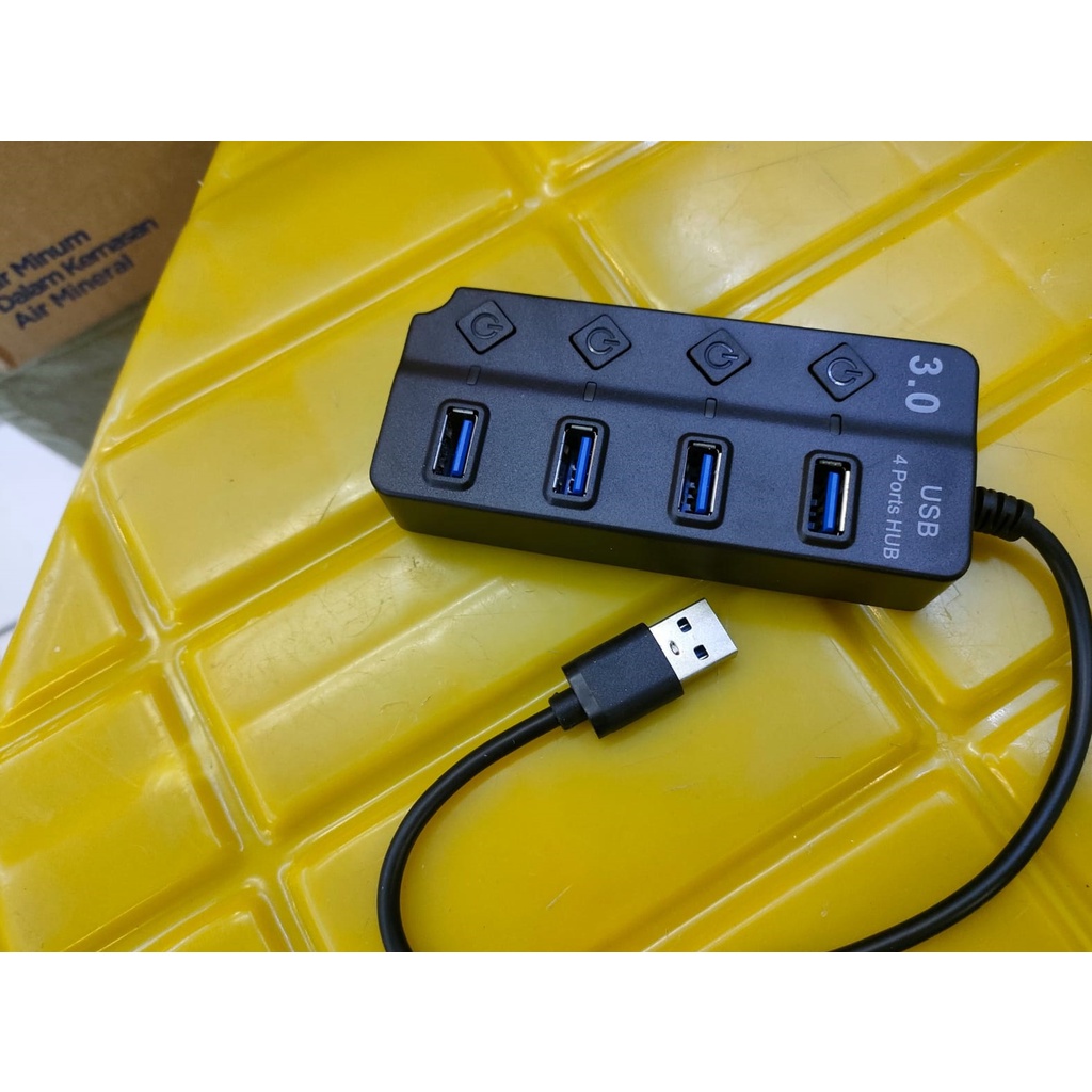 USB HUB 4 PORT USB 3.0 ON OFF HI SPEED / USB HUB VERSI 3.0 / USB 3