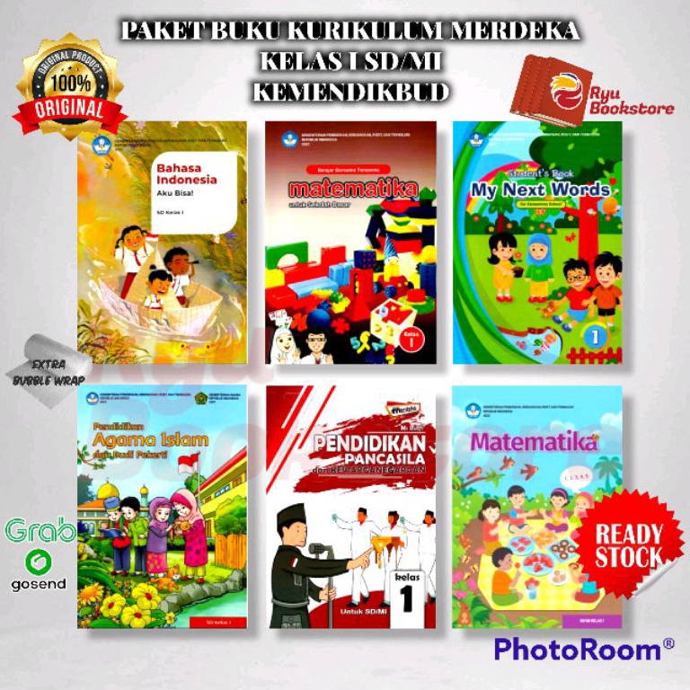 Jual Paket Buku Kurikulum Merdeka Kelas 1 Sd Mi Kemendikbud Shopee