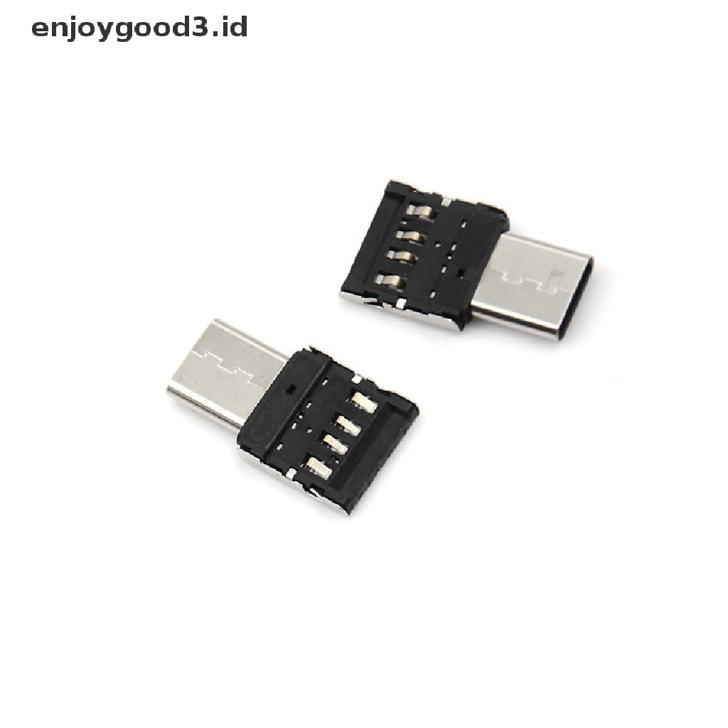 (Rready Stock) 2 Pcs Adaptor Converter OTG USB 3.1 Type C Male Ke USB Female Untuk Tablet Dan Handphone (ID)