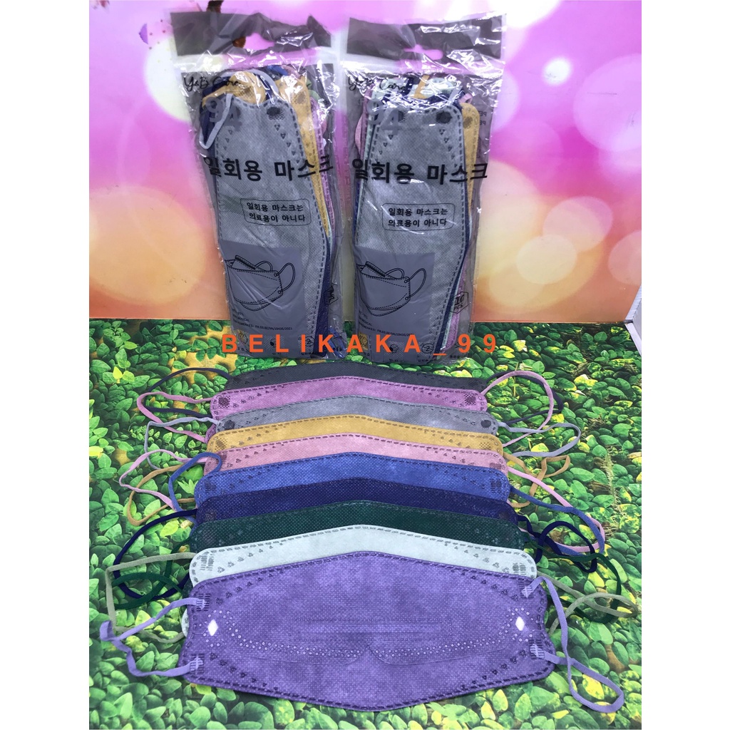 MASKER KF 94 WARNA CAMPUR 10 WARNA ISI 10 PCS 4 PLY EARLOOP / MASKER KF94 WARNA / MASKER KF WARNA / MASKER KF94 10 WARNA / MASKER KF 10 WARNA / MASKER MIX WARNA