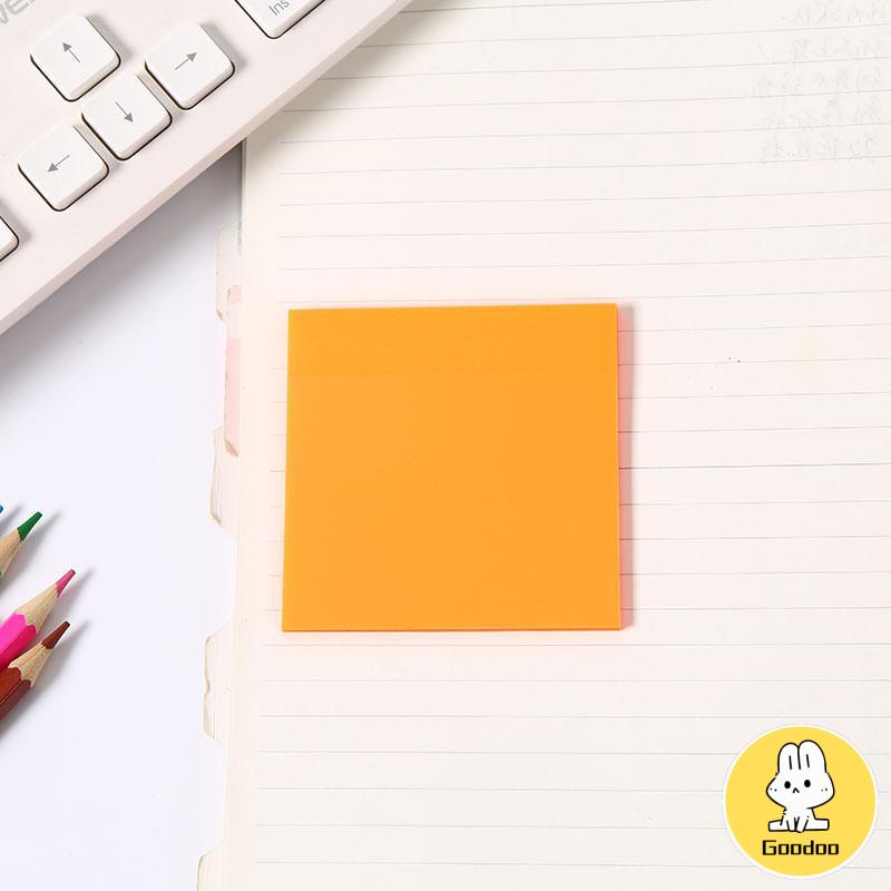 50PCS Stiker Transparan Fluorescent Tanpa Cover -Doo